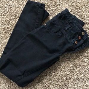 Black high waisted jeans